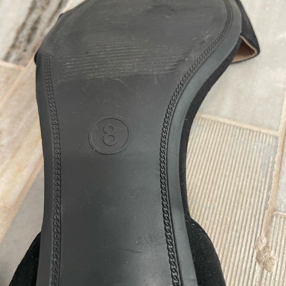 Elegant Black Women's Sandals block heel sz 8 - Picture 12 of 12